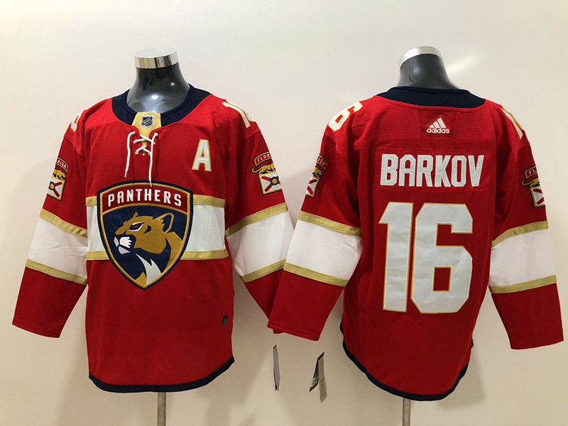 Men's Florida Panthers Aleksander Barkov #16 Red Home Breakaway Jersey